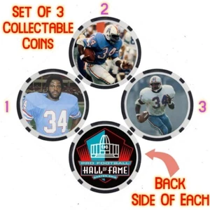 EARL CAMPBELL - PRO FOOTBALL HALL OF FAME - COLLECTABLE COIN SET - Picture 1 of 2