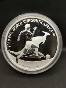1 DOLLAR SILBER 2009 FUSSBALL WM 2010 FIFA AUSTRALIEN 1 OZ 999 7143EX - Bild 1 von 3