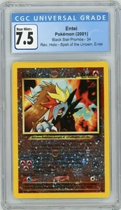 ENTEI 2001 Pokemon Black Star Promo 34 Reverse Holo CGC 7.5 NM+ Near Mint+ - Picture 1 of 2