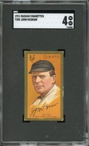 1911 T205 John McGraw - New York Giants - HOF - SGC 4 VG-EX