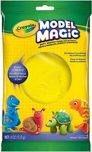 Crayola Model Magic Yellow Modeling Clay Alternative At Home Crafts for Kids 4oz