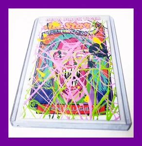 5/5 Neon Black Tiger BECK GALLAGHER ALL STAR PINBALL TERROR SPLATTER ART CARD - Picture 1 of 2
