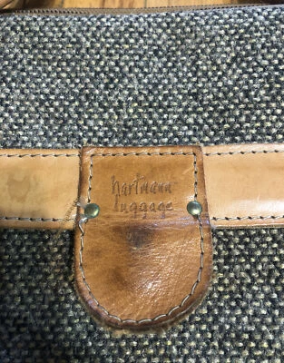 Bolso Hartmann vintage de noche/fin de semana - tweed y cuero - tamaño de mano Foto 1 de 4
