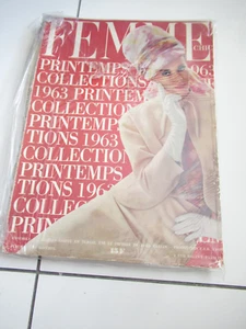 FEMME CHIC MAGAZINE 1963 COLLECTIONS HAUTE COUTURE ONLY COPY ON EBAY! 272p GR8 $ - Picture 1 of 1