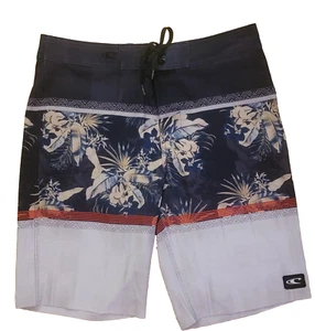 O'Neill Board Badeshorts Herren Gr. 31 Badehose Surf schwarz Blumen weiß gestreift 32466 - Bild 1 von 11