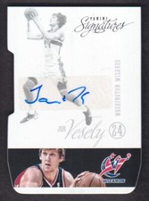 2012-13 Panini Signatures Basketball Die Cut AUTO #47 Jan Vesely