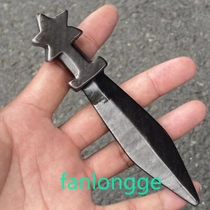 Cucharón daga de cristal tallado obsidiana de plata natural de 5,1 pulgadas regalo aleatorio 1 pieza - Imagen 1 de 7
