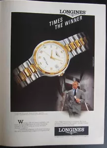 Longines Conquest VHP impreso corte de anuncio de una revista 1991 - Imagen 1 de 1
