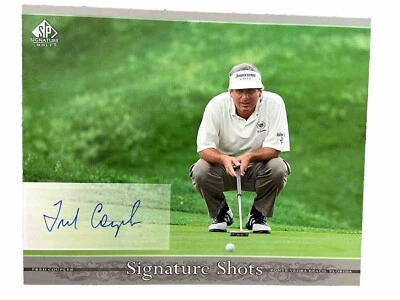 FRED COUPLES HAND SIGNED AUTOGRAPHED 2005 UD SP SIGNATURE SHOTS 8x10 CARD - Image 1 of 4