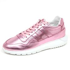 F7004 sneaker donna pink metal HOGAN H371 GALAXY LOVE scarpe shoe woman