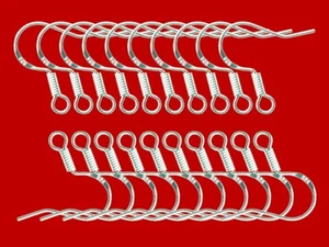 925 gestempelte stilvolle Fischhaken zur Schmuckherstellung Lernzubehör DIY - Bild 1 von 8