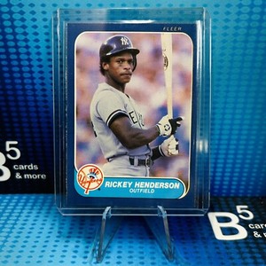 1986 Fleer #108 Rickey Henderson New York Yankees