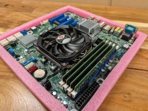 ASRock Rack E3C246D4U2-2T Xeon E-2124G 32GB ECC 2x10GbE 8xSATA NAS Quick Sync - Picture 1 of 7
