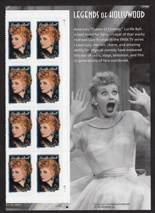 Scott #3523 Lucille Ball Title Plate Block of 8 Stamps - MNH - Picture 1 of 1