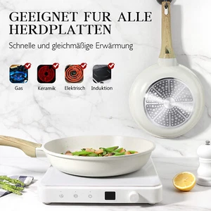 GiPP Bratpfanne 20 24 28 cm, Antihaft Pfanne, PFOS/PFOA-Frei für Alle Herdarten - Bild 1 von 25