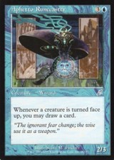 4X APHETTO RUNECASTER BLUE SCOURGE MTG MAGIC NM X4 (yourdeckbuilder)
