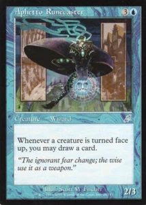 4X APHETTO RUNECASTER BLUE SCOURGE MTG MAGIC NM X4 (yourdeckbuilder) - Bild 1 von 1