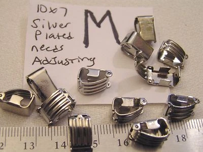 复古折叠扣银黄铜金盘珠宝首饰发现修复手链 620 — 第 1/4 张图片