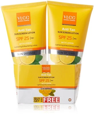 VLCC Sun Screen Lotion with Lemon SPF 25, 150ml (Buy 1 Get 1 Free)- - Image 1 of 3
