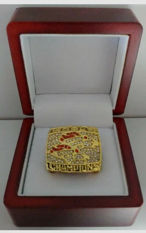John Elway - 1998 Denver Broncos Super Bowl Custom Ring With Wooden Box Cover