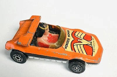 Vintage 1979 Corgi 33 Wonder Woman Die Cast Car DC Comics Inc GT Britain Orange - Image 1 of 4