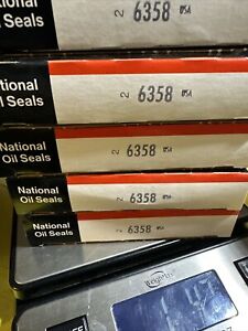 Qty 5 NATIONAL OIL SEALS 6358 By Federal Mogul