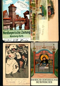 5 piezas de talla. Munchen1912 bávaro, firmado por W. Krain K. madre F. Bergen enmascarado - Imagen 1 de 2