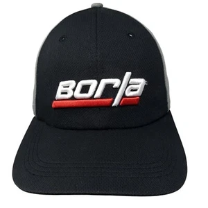 Borla Strapback Hat Multi One Size Embroidered Colorblock 6 Panel - Picture 1 of 8