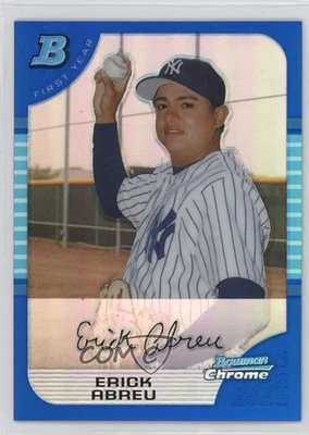 2005 Bowman Chrome First Year Blue Refractor /150 Erick Abreu #193 Rookie RC - Image 1 of 2