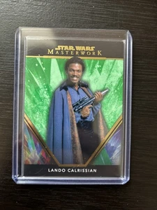 2024 Topps Star Wars Masterwork Green /99 Lando Calrissian #11 - Picture 1 of 2