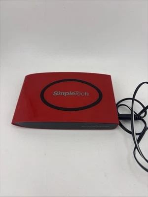 Simple Tech External Hard drive red Untested  - Image 1 of 4