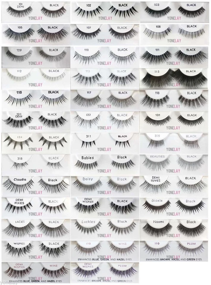 Lot 20 Pairs - ARDELL Natural False Eyelashes Lash Fake Eye Lashes Invisibands - Image 1 of 1