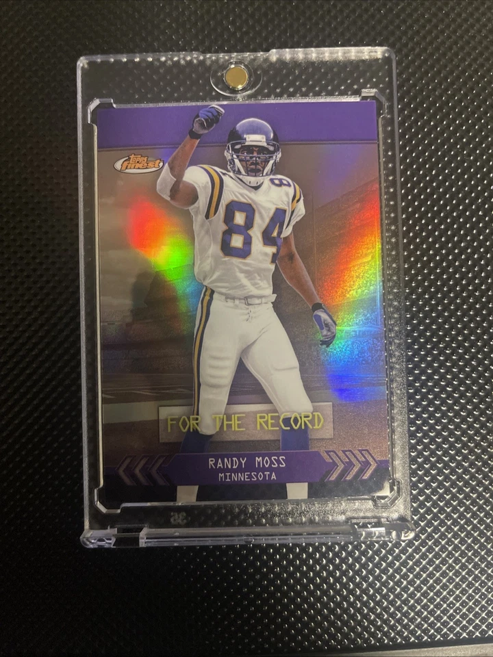 2024 Topps Finest Randy Moss For The Record #FTR-10 SSP Estuche Hit Foto 1 de 1