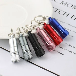 With Hook LED Keychain Flashlight Bright Pocket Torch Mini Flashlight Camping - Picture 1 of 9