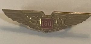 Vintage SM 160 Savoia-Marchetti Flugzeug Pilot Flügel Pin selten - Bild 1 von 8