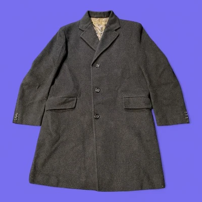 Vintage Crombie Wool Coat Grey C0008 - Image 1 of 3