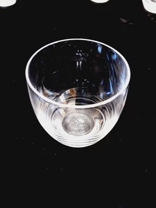 Baccarat France Barrel Shape Flat Tumbler 2.5 Inch Tequila Shot Glass - Picture 1 of 5