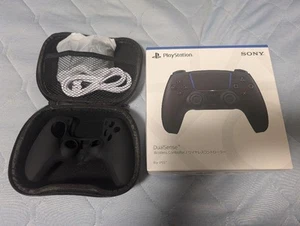 Dualsense Midnight Black Silicone Cover Charging Stand - Picture 1 of 6