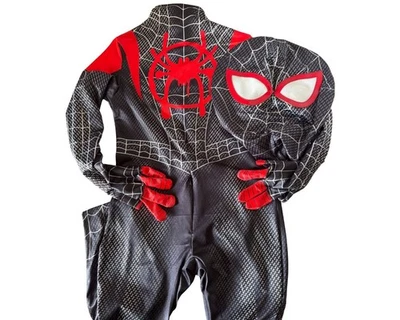New Mile's Morales Spiderman FAR FROM HOME Childs Deluxe Cosplay Halloween Suit - Image 1 of 4