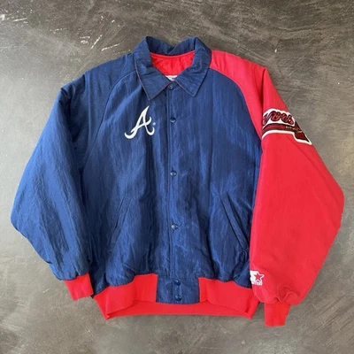 Vintage VTG 90s Starter Atlanta Braves “Diamond Collection” Jacket Sz M - Image 1 of 4