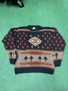 Vintage 90s Woolrich Men’s Wool Blend Sweater Size XL (Large) Nature Crewneck - Picture 1 of 9