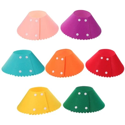  Lot de 7 colliers coniques ajustables pour chats : Collier élisabéthain souple - Photo 1/4