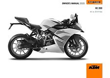 Ktm Owners Manual Book Guide 2020 Rc 200 For Country My