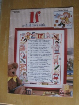 If A Child Lives With...Linda Gillum Counted Cross Stitch Pattern 2000 - Image 1 of 4