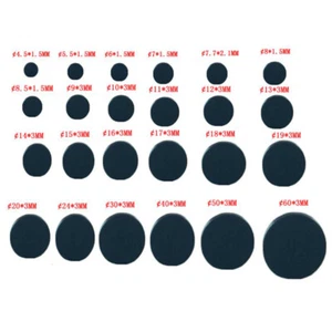  Round Self Adhesive Backing Silicone Rubber Non-slip Pads Protector 4.5mm-20mm - Picture 1 of 11