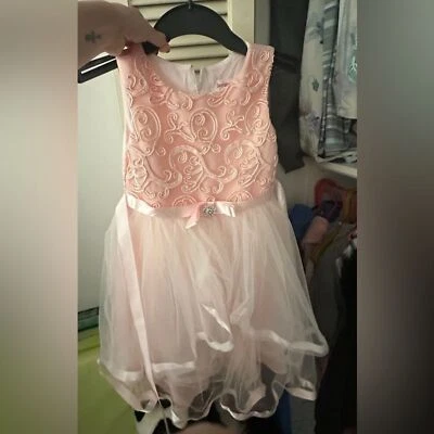 Amazon Sunny Fashion Girls Pink Party Formal dress Size 7 EUC - Image 1 of 3