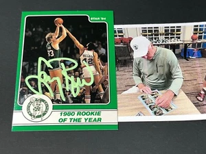 Larry Bird Celtics Signed 1984 Star Card 1980 Rookie of the Year - Bild 1 von 1