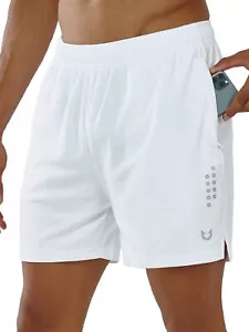 Men's 5" Athletic Running Shorts Workout Gym Quick Dry Shorts Lightweight Mes... - Picture 1 of 7
