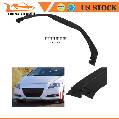 Alerón labial parachoques delantero negro mate para Honda CR-Z 2011-2012 EE. UU. Foto 1 de 4