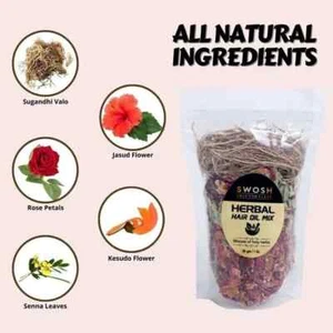 Herbal Ayurvedic Hair Oil Mix - 21 Kinds of Herb Mix 1.05 oz (30g) - FREE SHIP - Picture 1 of 9